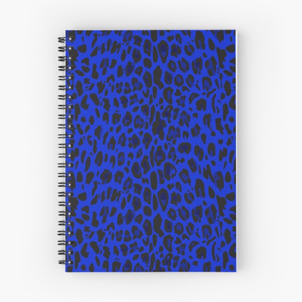 Item preview, Pattern with royal blue leopard print designed and sold by KatyaVitchenko.