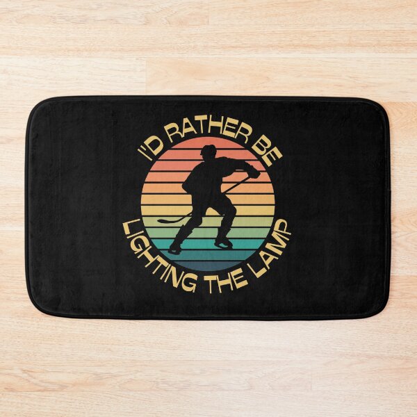 Item preview, I'd rather be lighting the lamp, ice hockey, vintage sunset, retro vibe designed and sold by allycat57.