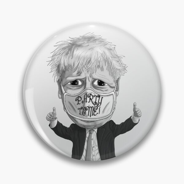 Item preview, Boris Johnson Party Time Black and White Art designed and sold by Core Toggery.