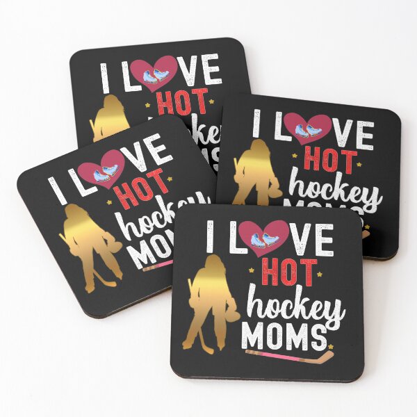 Item preview, I love Hot Hockey Moms Funny Hockey Lovers Matching designed and sold by Nzgiftsandmore.