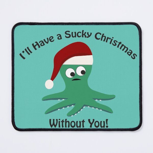 Item preview, Sucky Christmas Without You Sad Octopus designed and sold by Hedgie Designs.