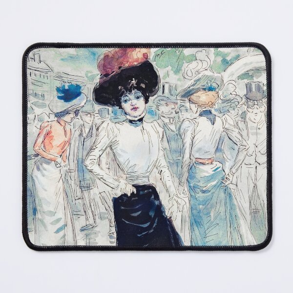 Item preview, A Parisienne on a Crowded Street designed and sold by FreedomToDesign.