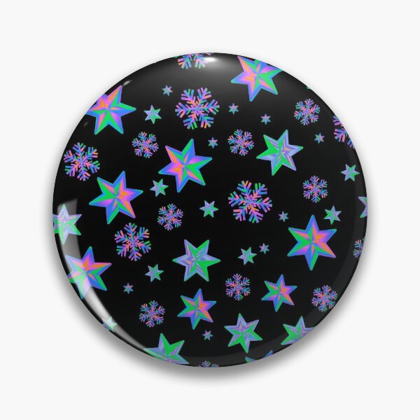 Item preview, Stars & Snowflakes IRIDESCENT Pattern: Pink/Orange Purple/Aqua designed and sold by PawsitiveMum.