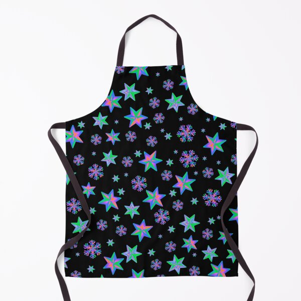 Item preview, Stars & Snowflakes IRIDESCENT Pattern: Pink/Orange Purple/Aqua designed and sold by PawsitiveMum.