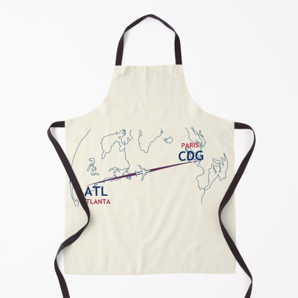 Item preview, ATL-CDG Map designed and sold by TransportTees.