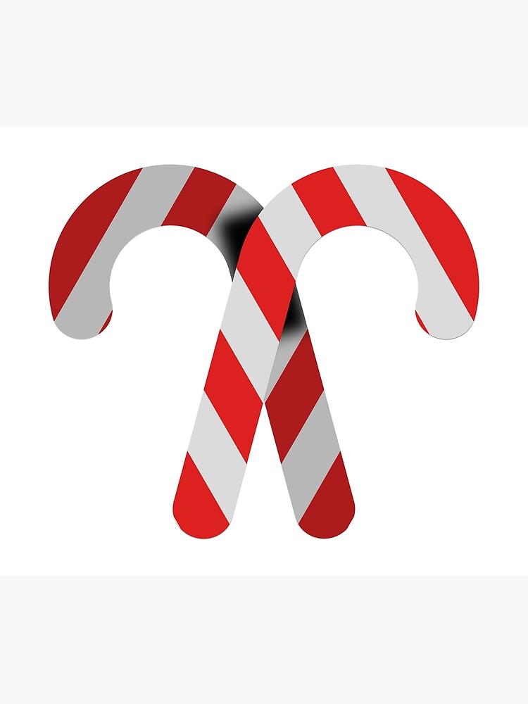 "Candy Cane Crossed Vector" Poster for Sale by AlexMancic Redbubble