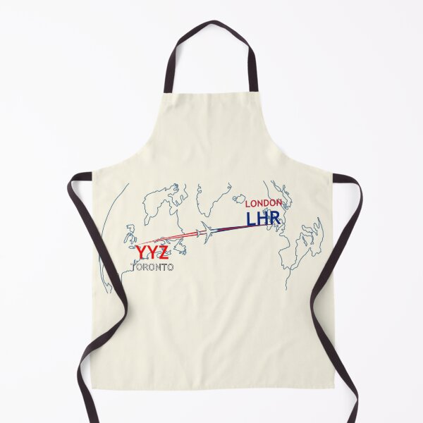 Item preview, YYZ-LHR Map designed and sold by TransportTees.