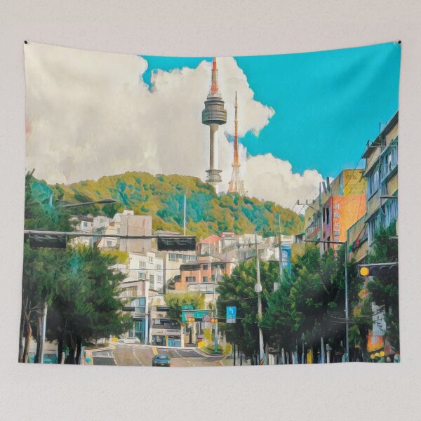 Item preview, Seoul City Streets designed and sold by Sofia-Draws.
