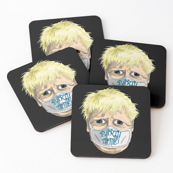 Artikelvorschau, Boris Johnson Party Time Maske entworfen und verkauft von Core Toggery.