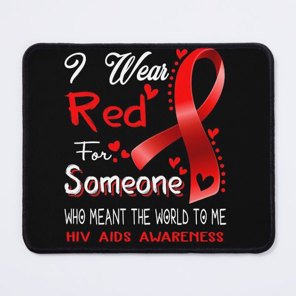 Item preview, I Wear Red For Someone HIV AIDS Awareness designed and sold by Adropine.
