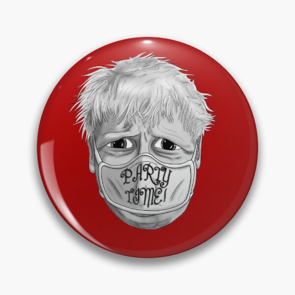 Item preview, Boris Johnson Party Time Mask Black and White designed and sold by Core Toggery.