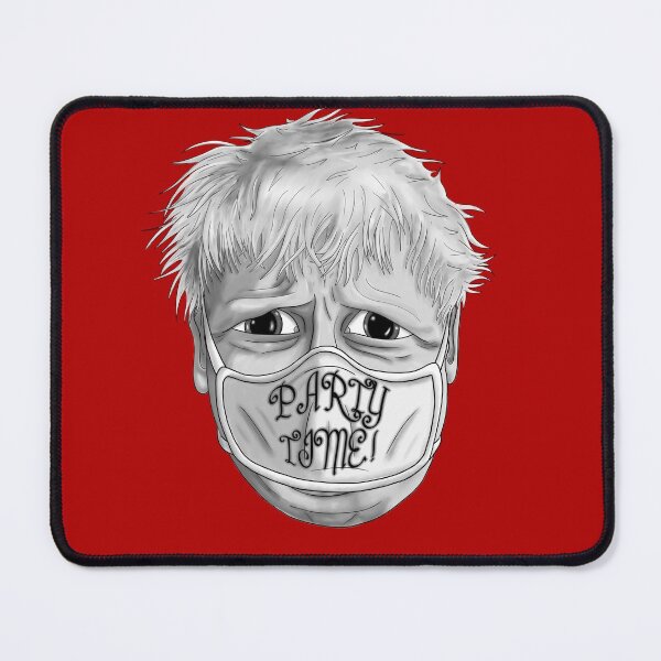 Item preview, Boris Johnson Party Time Mask Black and White designed and sold by Core Toggery.