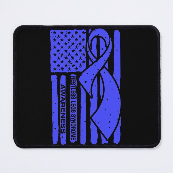 Item preview, Restless Legs Syndrome Awareness Ribbon American Flag designed and sold by Tadmab.