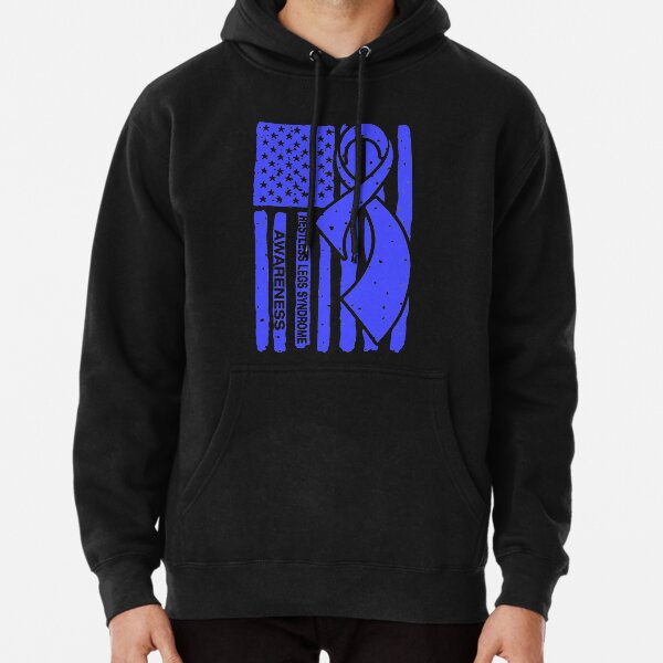Item preview, Restless Legs Syndrome Awareness Ribbon American Flag designed and sold by Tadmab.