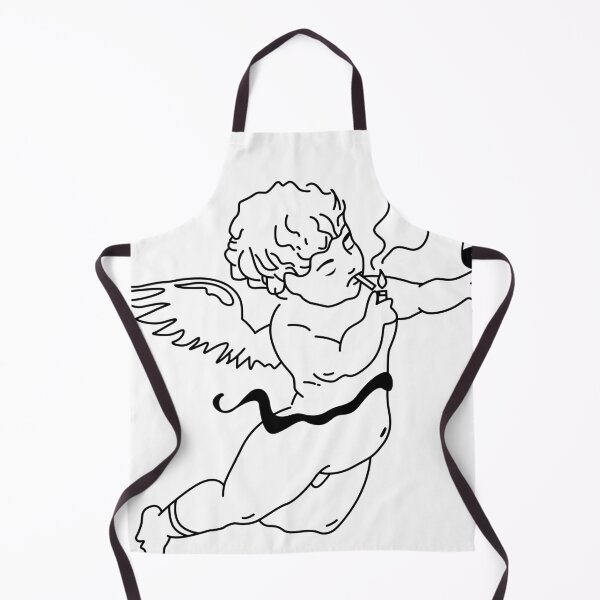 Item preview, cherub angel with drink and cigarette  designed and sold by ShopEasy9.