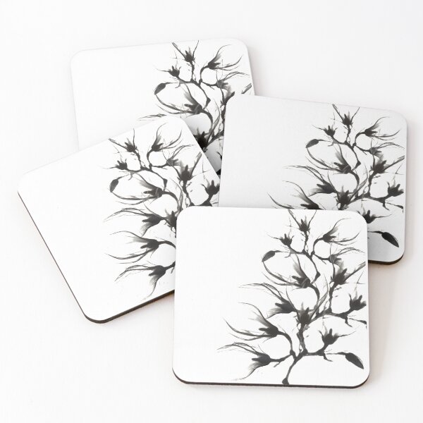 Item preview, Magnolia Branch black and white  designed and sold by Spasija.