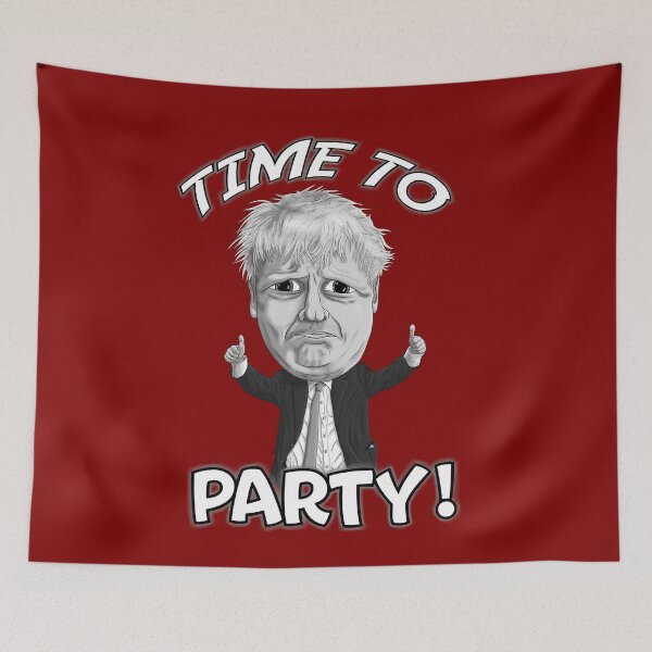 Item preview, Boris Johnson Time To Party Black and White designed and sold by Core Toggery.