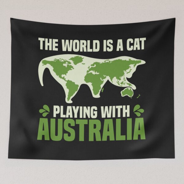 Item preview, Earth Map Plays With Australia designed and sold by StarcyWol.