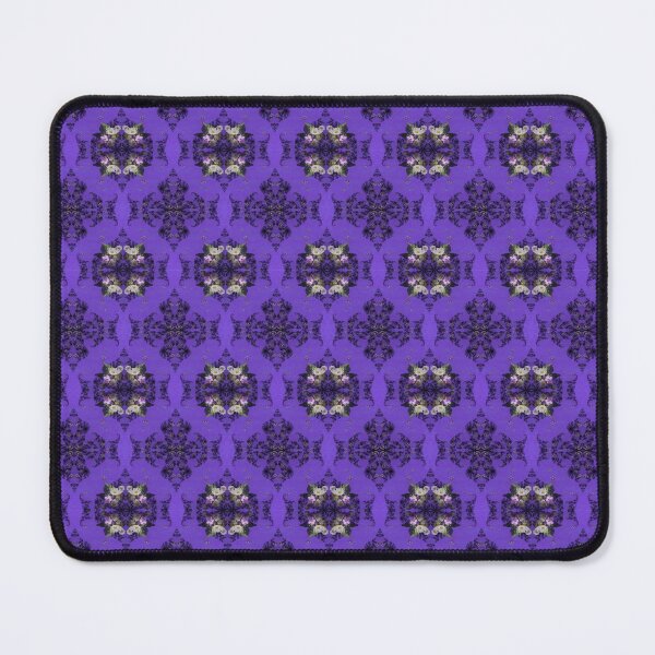 Item preview, wildflowers and hearts on purple damask pattern designed and sold by Dawna Morton.
