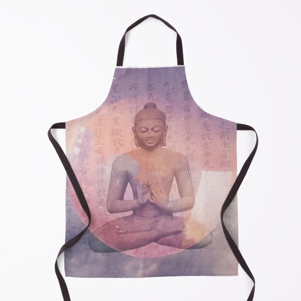 Item preview, Collage with Heart Sutra and Meditating Buddha Statue designed and sold by TheMurphyGirl.
