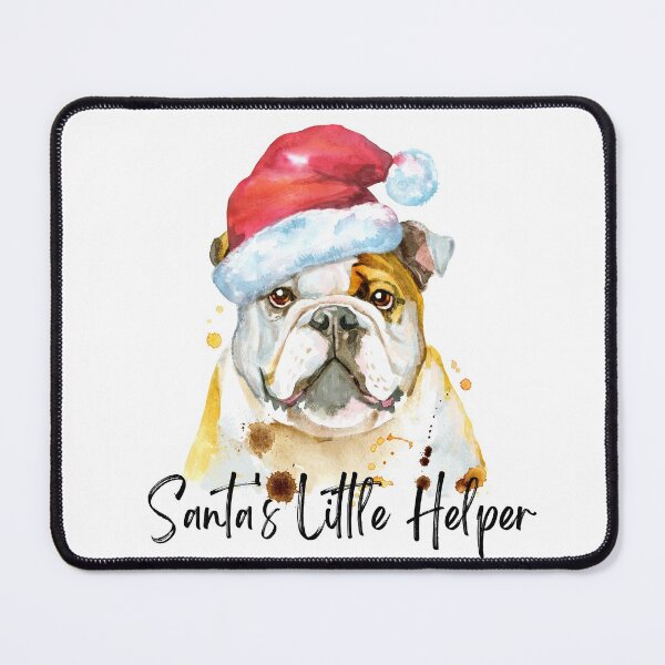 Item preview, Santa's Little Helper! Bulldog! designed and sold by ArtofMac.