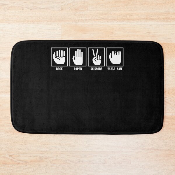 Item preview, Rock Paper Scissors Table Saw Funny Carpenter designed and sold by teeteeup.
