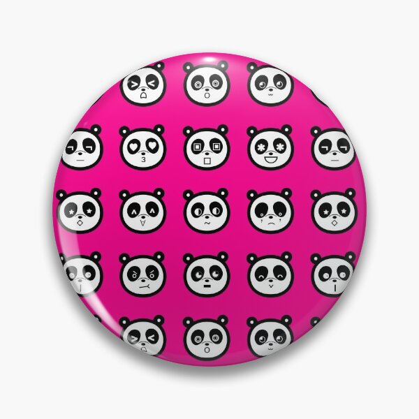 Item preview, A Panda's Many Faces (Hot pink) designed and sold by mixMixtli.