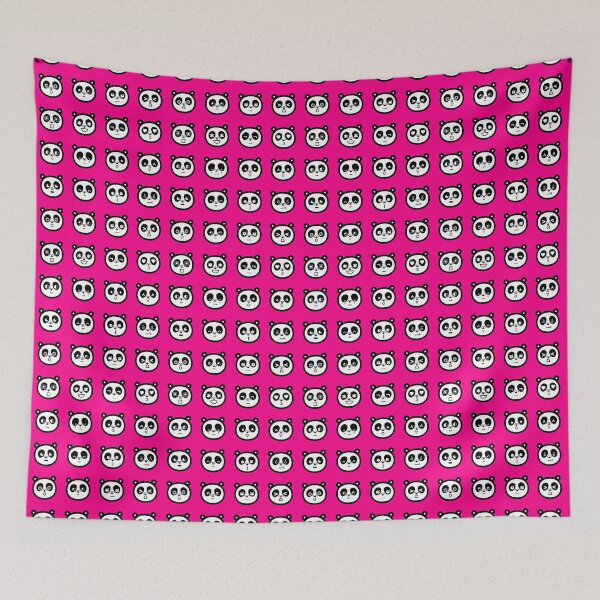 Item preview, A Panda's Many Faces (Hot pink) designed and sold by mixMixtli.