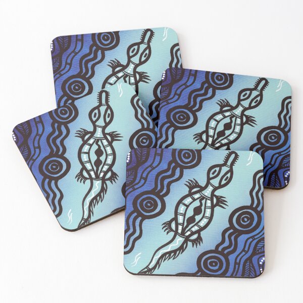 Item preview, Authentic Aboriginal Art - Crocodile designed and sold by HogarthArts.
