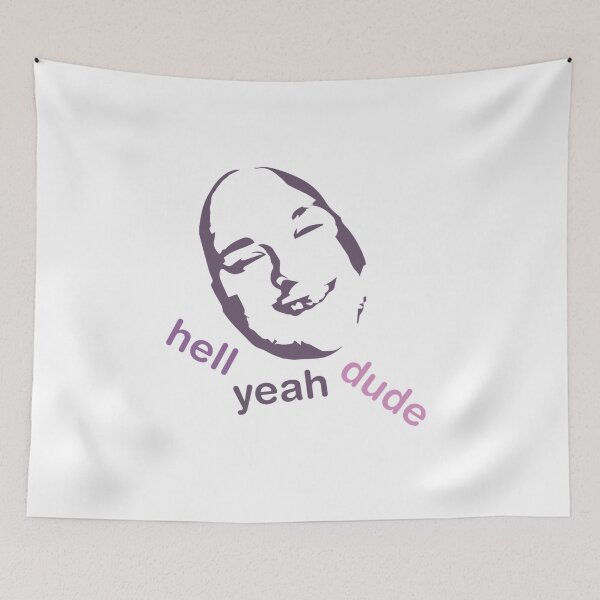Item preview, Stavros _quot_Hell Yeah Dude_quot_ Design   designed and sold by ZakIqbalt.