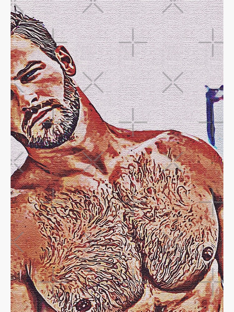 Sexy Hairy Chest Man Male Erotic Nude Male Nude Art Print For Sale By Male Erotica Redbubble 9583