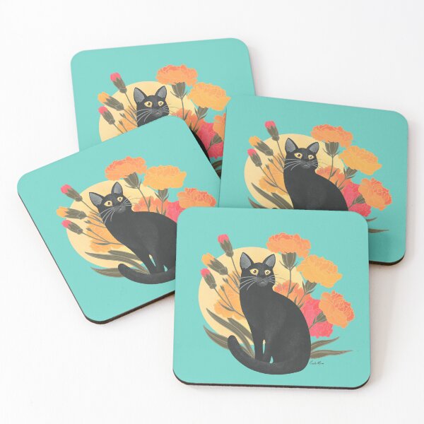 Item preview, Black Cat & Carnations designed and sold by kirimoth.