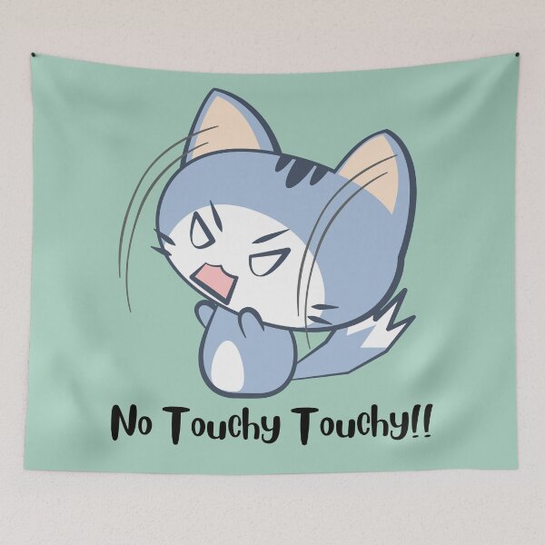 Item preview, No Touchy Touchy Cat designed and sold by SYNTASTIC.