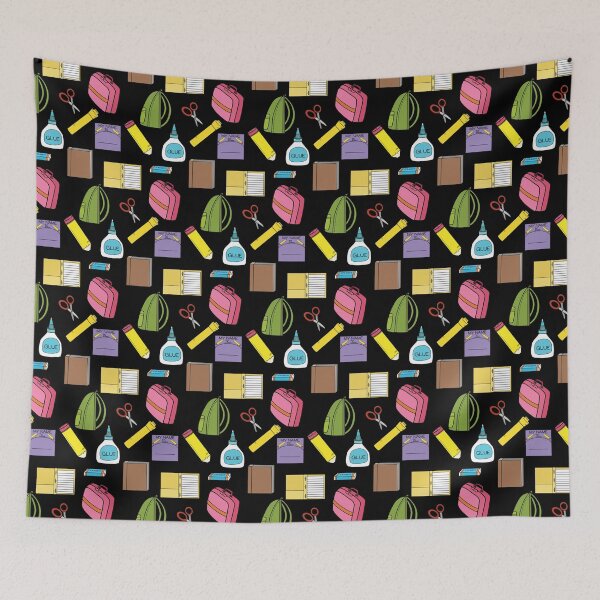 Item preview, School Supply Pattern designed and sold by StacyAnnDesigns.