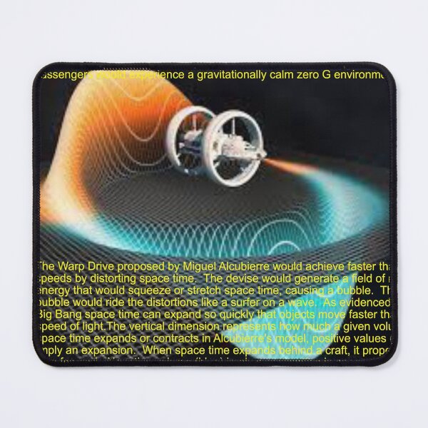 Item preview, Alcubierre Warp Drive Art 2 designed and sold by Alicefish.