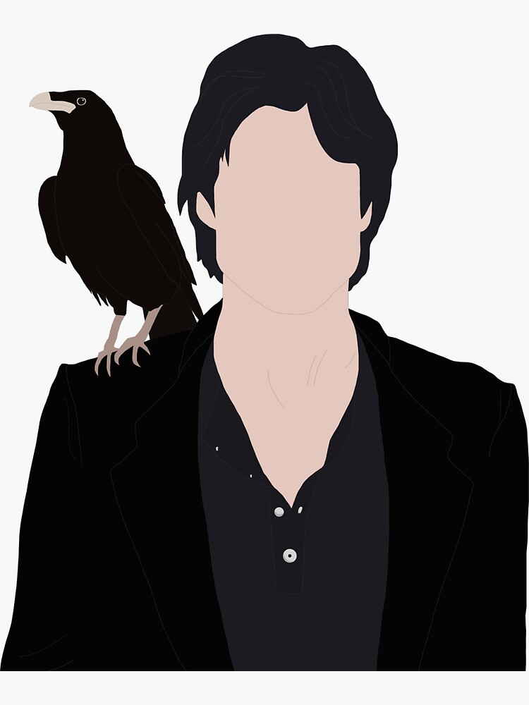 "Damon Salvatore" Sticker for Sale by Arikx Redbubble