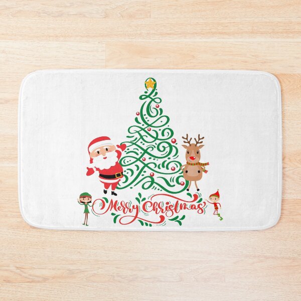 Item preview, Merry Christmas - Santa, Rudolph and Elves designed and sold by Eranthe Bernardo.