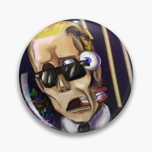 Item preview, Max Headroom-inspired Glitch-Horror design designed and sold by henwardhyckle.