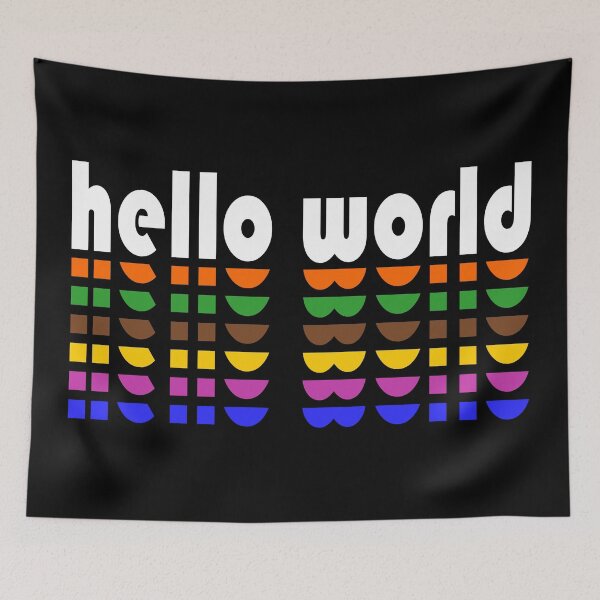 Item preview, Hello World funny white designed and sold by JesusStone.