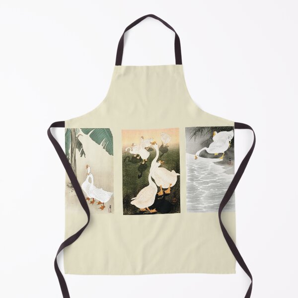 Item preview, Gathering of the Goose triptych by Ohara Koson designed and sold by theartsycamper.