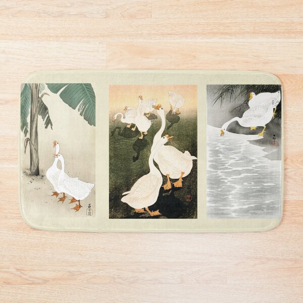 Item preview, Gathering of the Goose triptych by Ohara Koson  designed and sold by theartsycamper.