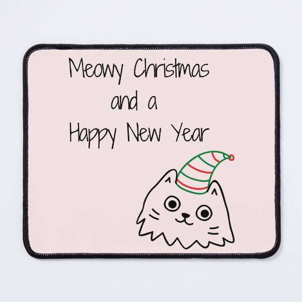 Item preview, Meowy Christmas and a Happy New Year designed and sold by NotablyDesigned.