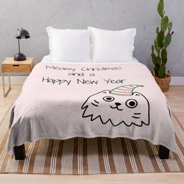 Item preview, Meowy Christmas and a Happy New Year designed and sold by NotablyDesigned.