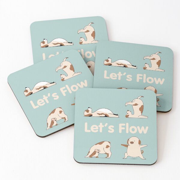 Item preview, Cute Yoga Dog Let's Flow designed and sold by lmcvinco.