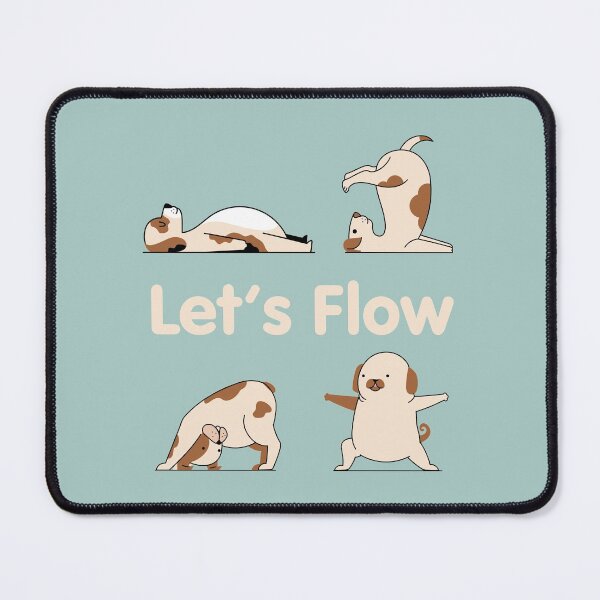 Item preview, Cute Yoga Dog Let's Flow designed and sold by lmcvinco.