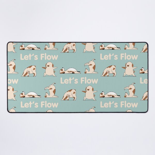 Item preview, Cute Yoga Dog Let's Flow designed and sold by lmcvinco.