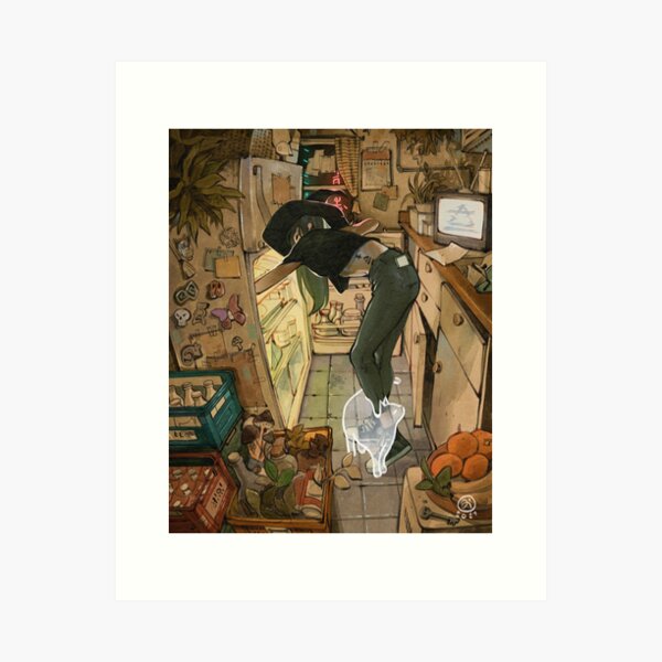 Snacking Art Print