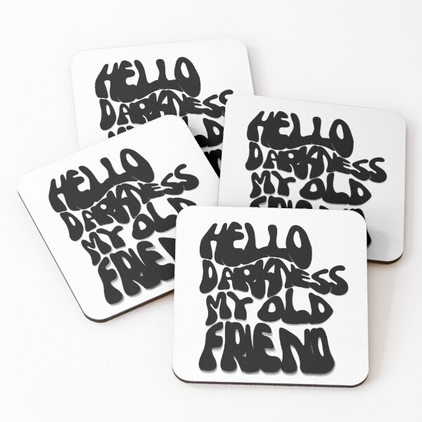 Item preview, Hello Darkness My Old Friend - Music Quotes designed and sold by brookemiller801.