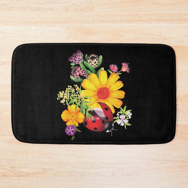 Item preview, Bright Native Flowers & Ladybug Colorful Design designed and sold by EarthArtDesigns.