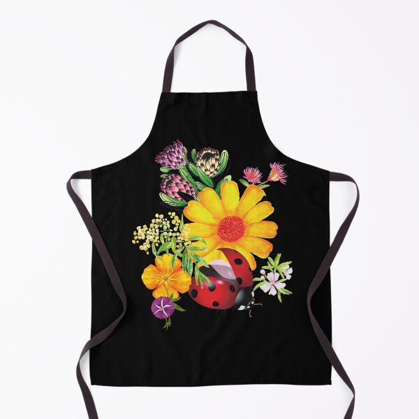 Item preview, Bright Native Flowers & Ladybug Colorful Design designed and sold by EarthArtDesigns.